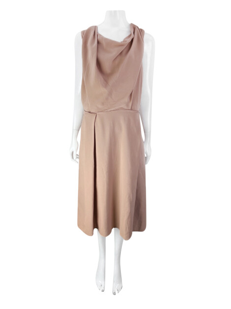 Vestido Adolfo Dominguez Midi Salmão