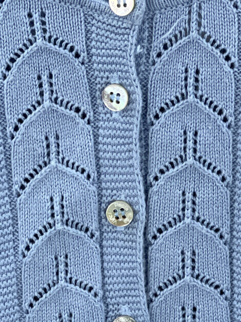Cardigan Paola Bimbi Tricot Azul