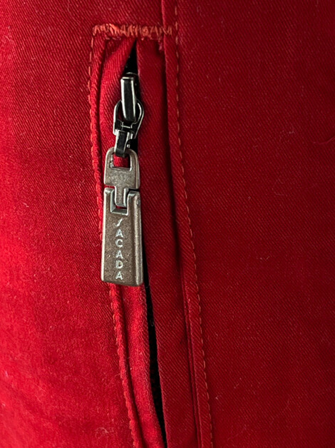 Calça Sacada Sarja Vermelha