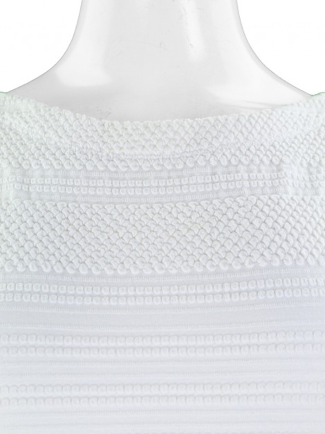 Blusa Anthropologie Texturizada Branca