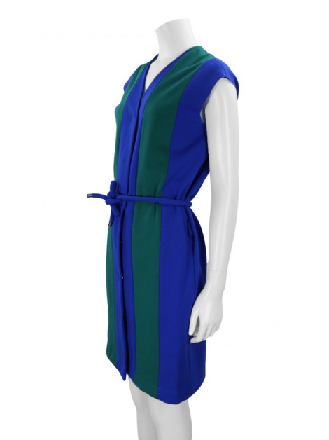 Vestido Maria Garcia Colorblock Amarração