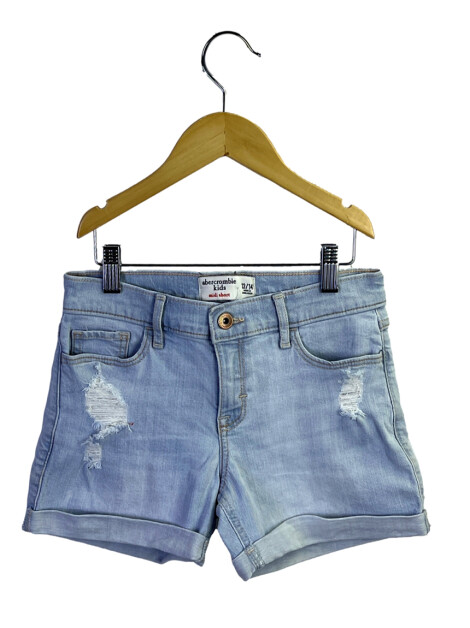 Shorts Abercrombie & Fitch Jeans Azul Claro