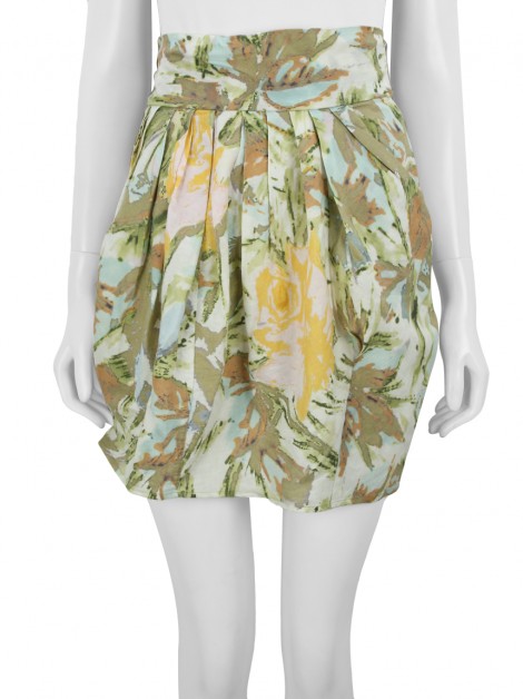 Saia Maria Garcia Curto Estampado