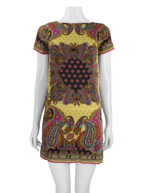 Vestido Scarf Me Seda Estampado