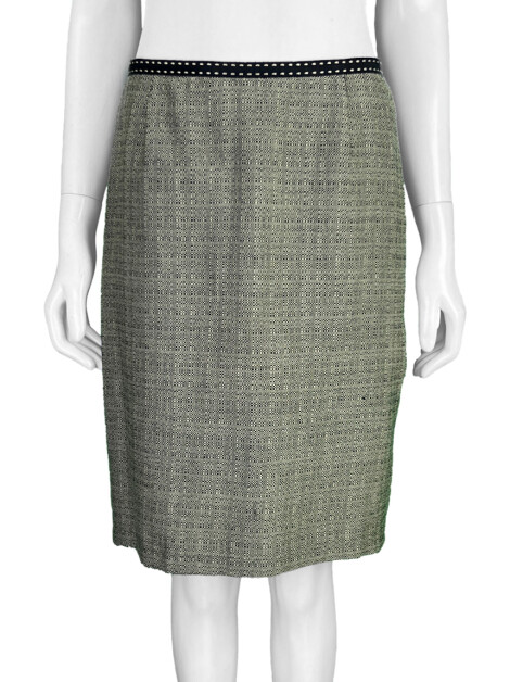 Saia Alberta Ferretti Lã Estampada