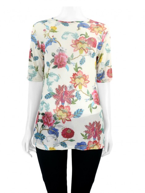 Blusa CAOS Tule Floral