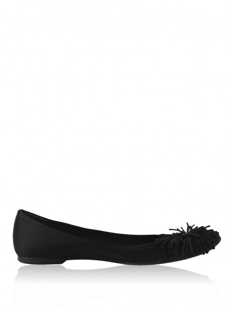 Sapatilha Roger Vivier Cetim Preto