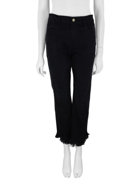 Calça FRAME Destroyed Jeans Preto
