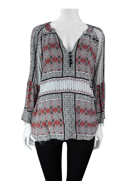 Camisa Lucidez Estampa Étnica