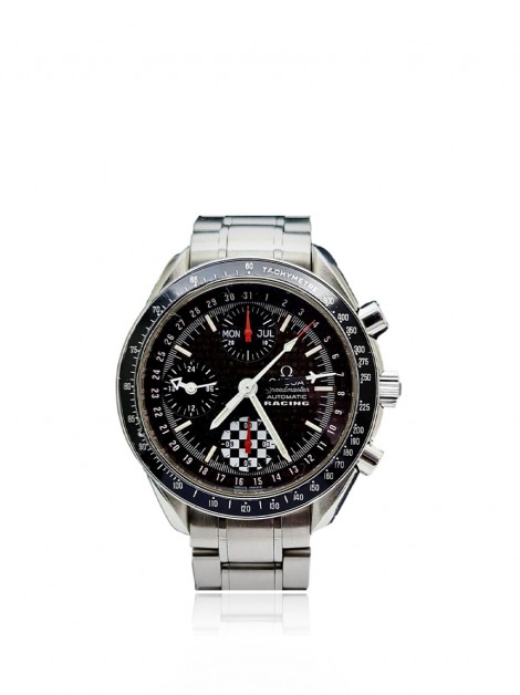 Relógio Omega Speedmaster Racing Schumacher Limited Edition Automático Prateado