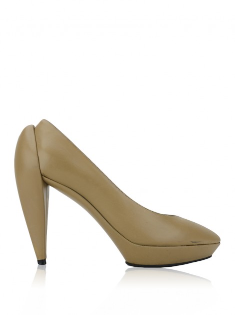 Sapato Jil Sander Couro Bege