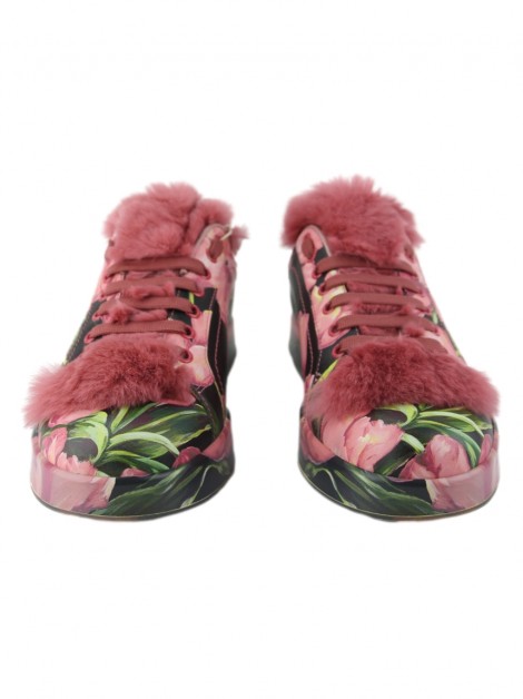 Tênis Dolce & Gabbana Portofino Tulipani Rosa