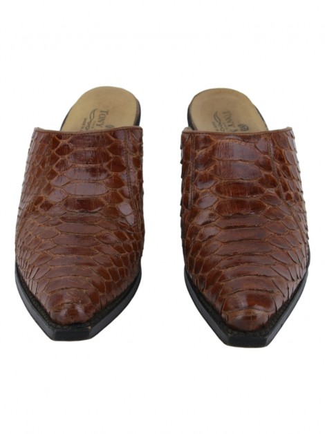 Sapato Tony Mora Python Marrom