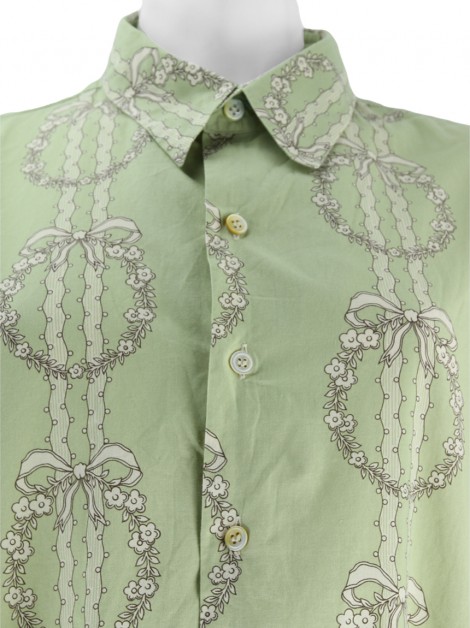Camisa Paul Smith Tecido Verde Estampado