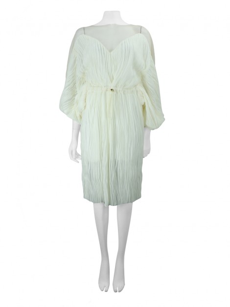 Vestido Le Noah Franzido Off-White