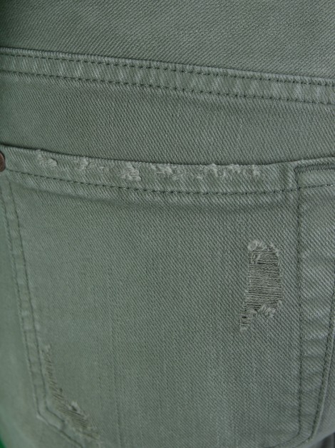Calça Seven For All Mankind Straight Denim Verde