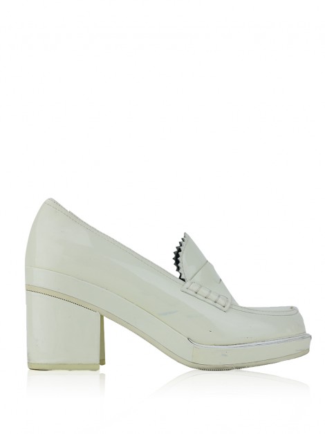 Sapato Jil Sander Navy Verniz Off-White