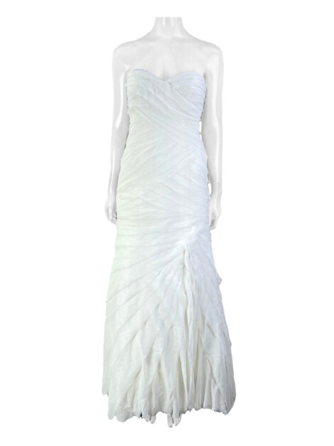 Vestido de Noiva Vera Wang Off-White White Babados