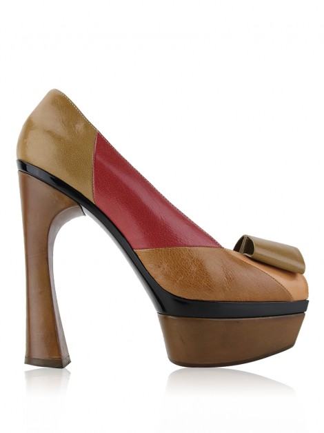Sapato Marni Peep Toe Multicolor