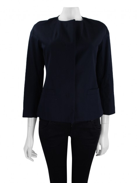 Blazer Uniqlo Tecido Marinho