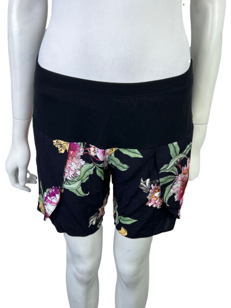 Short e Bermuda K&T Sobreposição Estampa Floral