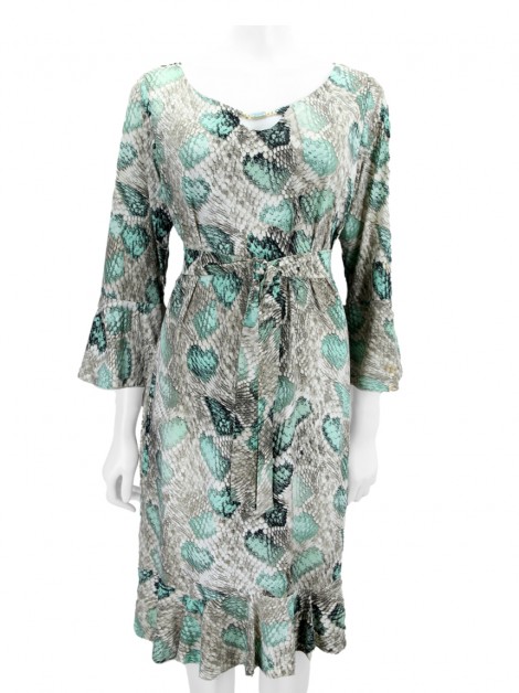 Vestido One Up Reto Estampa Escamas
