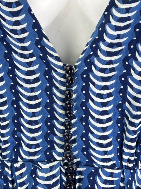 Vestido Erre Azul Estampado