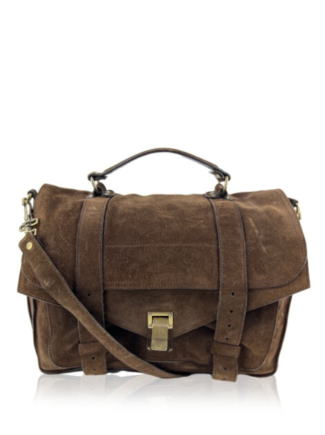 Bolsa Proenza Schouler PS1 Medium Suede Marrom