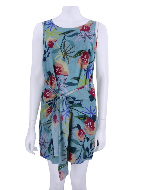 Vestido Magrella Seda Estampada