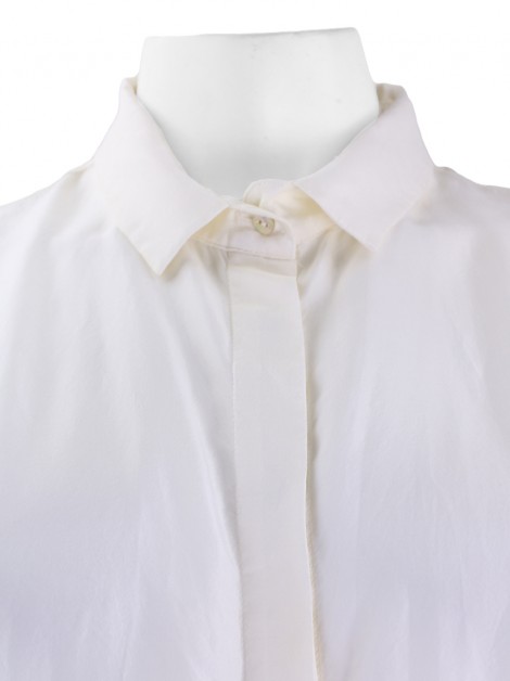 Camisa Zara Tecido Off-White