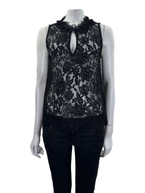 Blusa Andrea Bogosian Renda Preta