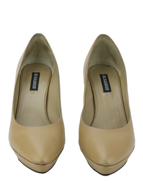 Sapato Jil Sander Couro Bege