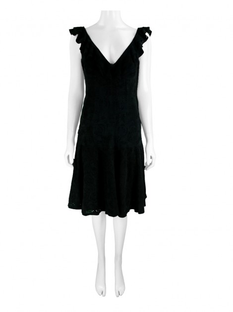 Vestido Patricia Viera Camurça Preto
