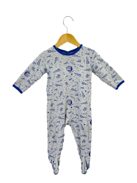 Macacão Petit Bateau Estampa Foguetes