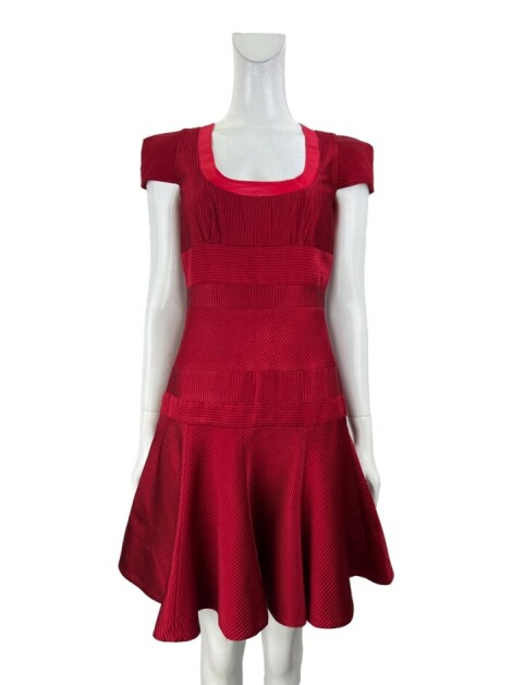 Vestido Prada Texturizado Vermelho