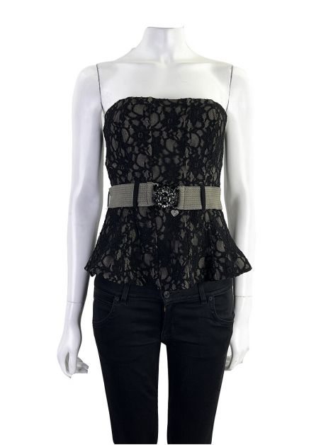 Blusa CAOS Renda Preto