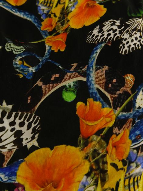 Blusa Class Roberto Cavalli Tecido Estampa Marítma