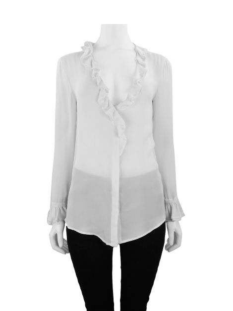 Blusa Etro Babados Off White