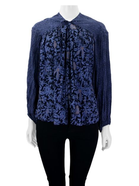 Blusa Free People Estampa Azul