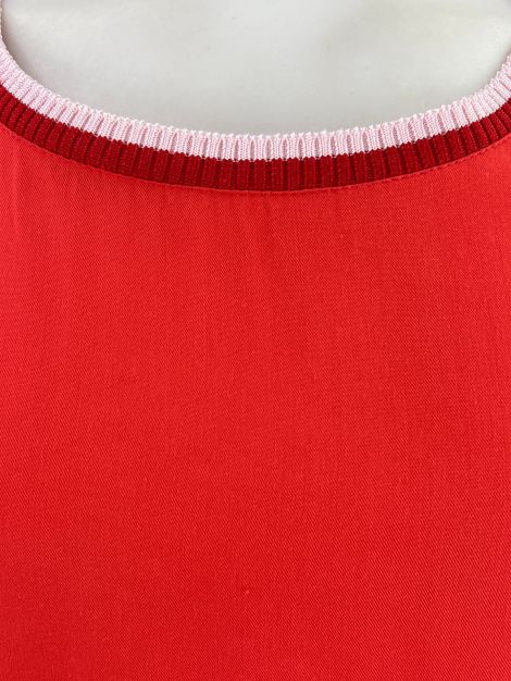 Blusa Lucidez Tecido Vermelho