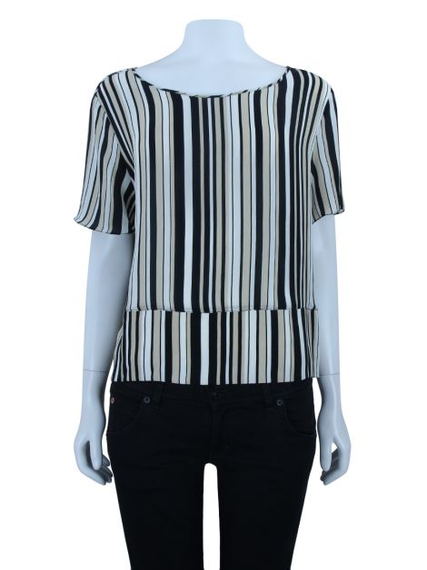 Blusa Magrella Tecido Listrado
