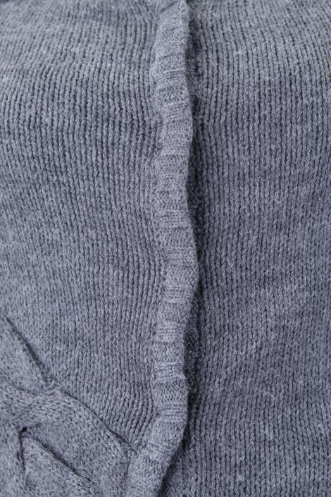 Blusa Maria Bonita Tricô Cinza