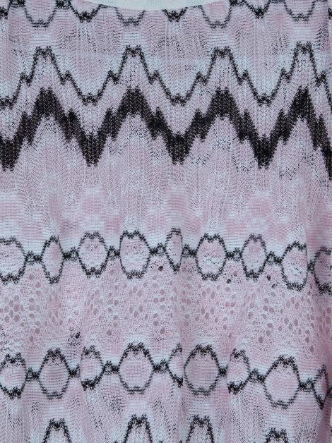 Blusa Missoni Kids Tricot Rosa Infantil