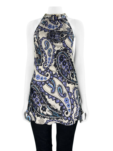 Blusa One Up Estampada Corrente Dourada