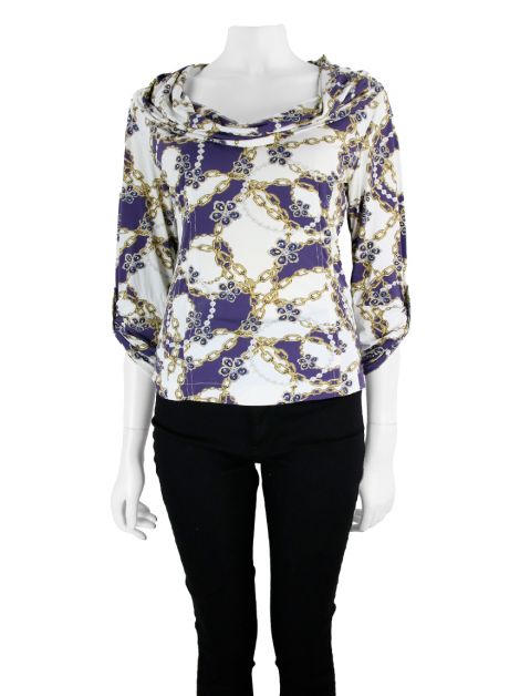 Blusa One Up Estampada Correntes