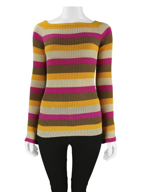 Blusa Patrizia Pepe Tricot Listras