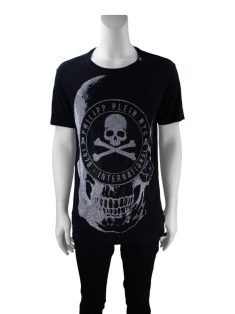 Blusa Philipp Plein Skull Preto