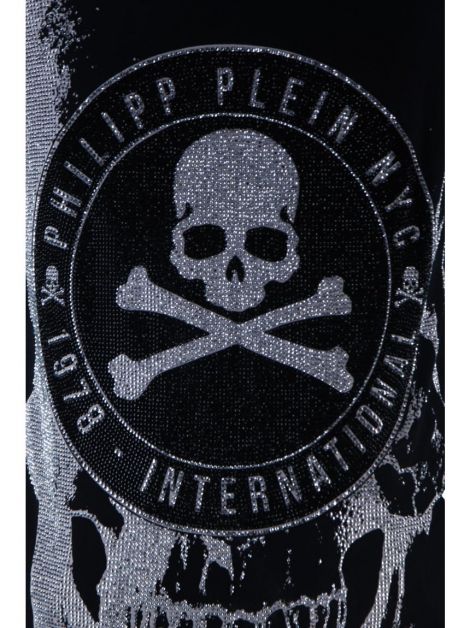 Blusa Philipp Plein Skull Preto