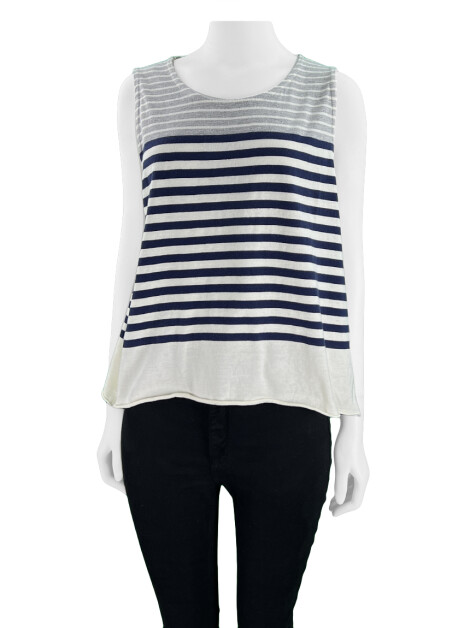 Blusa Sardina Listrada Tricolor
