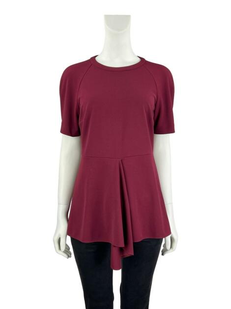 Blusa Stella Mccartney Texturizada Vinho SML87 Original